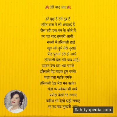 🍂तेरी याद आए🍂