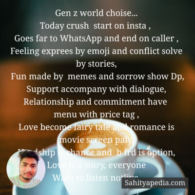 Gen z world choise...