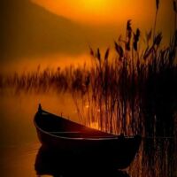 Like a stupid little rowing boat, on the mocking, scornful s