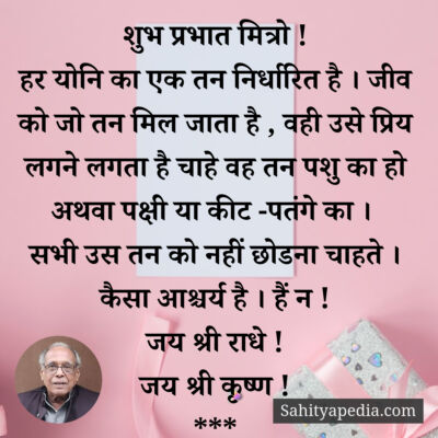 शुभ प्रभात मित्रो !