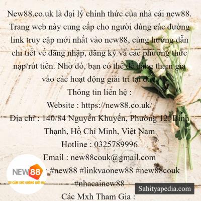 New88.co.uk là đại lý chính thức của nhà cái new88. Trang we