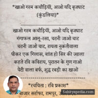 *खाओ गरम कचौड़ियॉं, आओ यदि बृजघाट (कुंडलिया)*