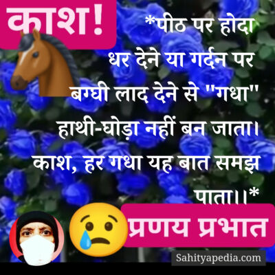 *पीठ पर होदा