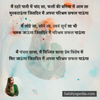 मैं ठहरे पानी में चांद सा, फलों की बगिया में आम सा