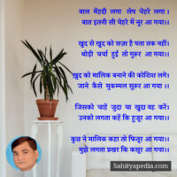 बाल  मेंहदी  लगा   लेप  चेहरे  लगा ।