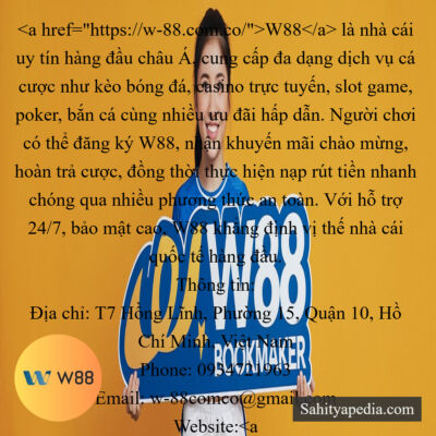 W88 là nhà cái uy tín hàng đầu châu Á, cung cấp đa dạng dịch