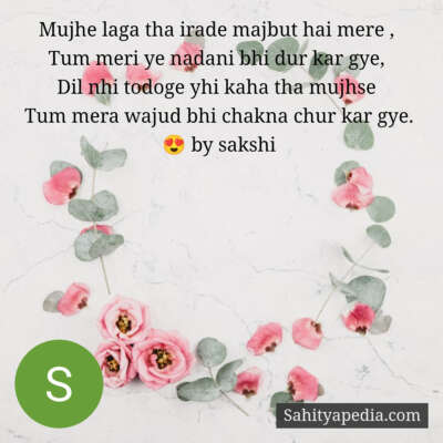 Mujhe laga tha irade majbut hai mere ,