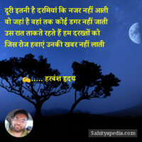 दूरी इतनी है दरमियां कि नजर नहीं आती