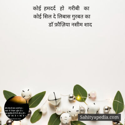 कोई  हमदर्द   हो   गरीबी   का