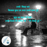 उनसे  बिछड़ कर