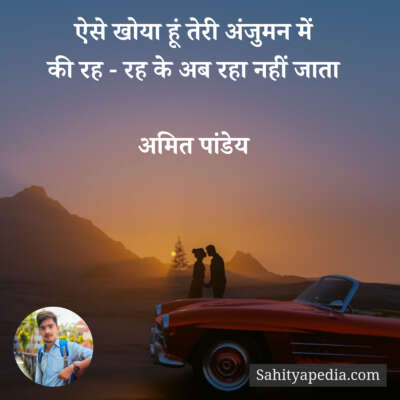 ऐसे खोया हूं तेरी अंजुमन में