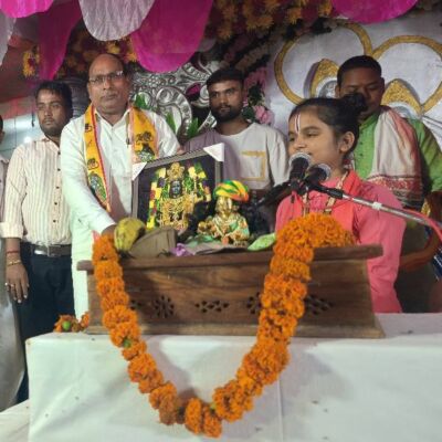 ईश्वरीय वरदान हैं श्वेतिमा माधव प्रिया — बाल व्यास की दिव्यता ने सबको किया अभिभूत”