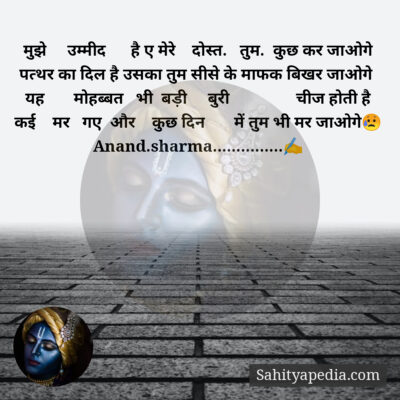 मुझे     उम्मीद      है ए मेरे    दोस्त.   तुम.  कुछ कर जाओग