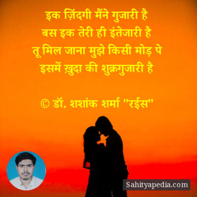 इक ज़िंदगी मैंने गुजारी है