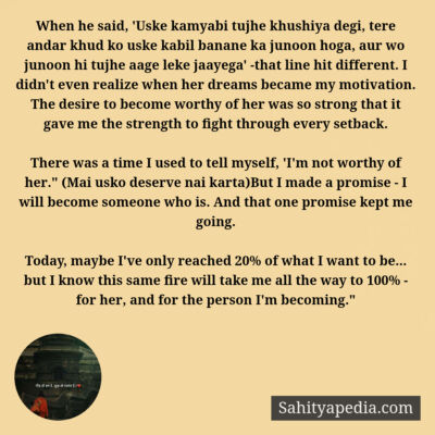 When he said, 'Uske kamyabi tujhe khushiya degi, tere andar