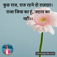 कुछ राज, राज रहने दो राज़दार।