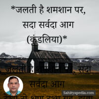 *जलती है शमशान पर, सदा सर्वदा आग (कुंडलिया)*