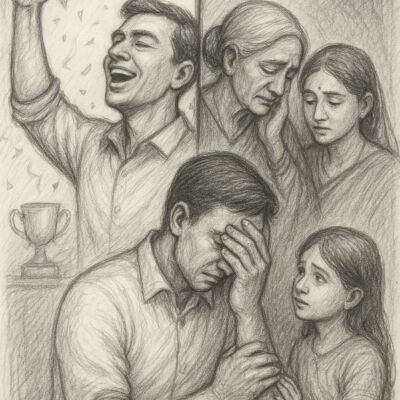 जब वे दुखी हुए