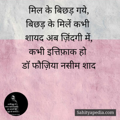 मिल के बिछड़ गये,