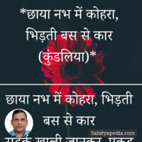 *छाया नभ में कोहरा, भिड़ती बस से कार (कुंडलिया)*