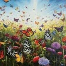 पुष्प और तितलियाँ