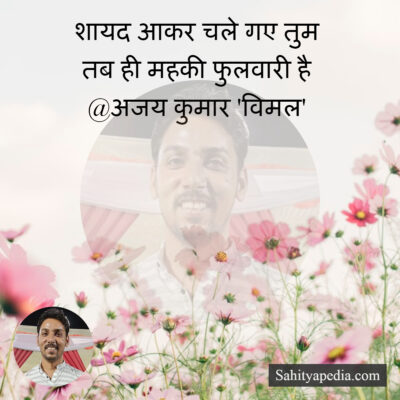 शायद आकर चले गए तुम