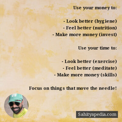 Use your money to: