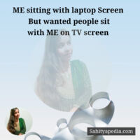 ME sitting with laptop Screen