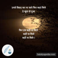 उनसे बिछड़ कर ना जाने फिर कहां मिले