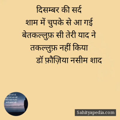 दिसम्बर की सर्द