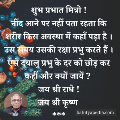 शुभ प्रभात मित्रो !