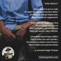 STAY SINGLE