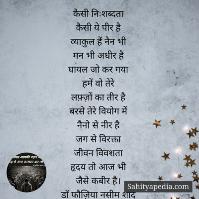 कैसी निःशब्दता