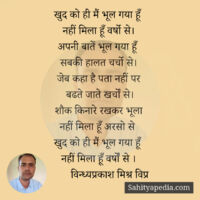 खुद को ही मैं भूल गया हूँ