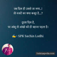 जब दिल ही उससे जा लगा..!