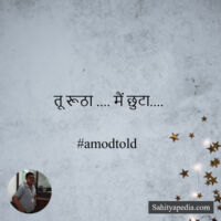 तू रूठा .... मैं छुटा....