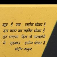 झूठ है सब ज़हीन धोका है - संदीप ठाकुर