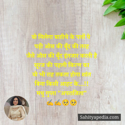 वो मिलेगा बाग़ीचे के पत्तों पे